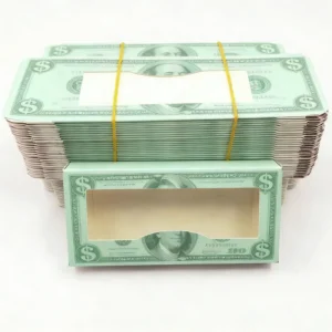 Custom Strong Coated Paper Foldable Window Box with Recycled Materials for Food Packaging and Gift Craft