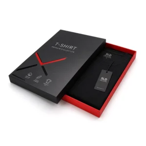 Custom T Shirt Rigid Box For Apparel Packaging Luxury Lid And Base Box