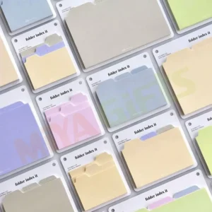 Custom Tab Divider Paper-Shaped Sticky Note Memo Pad for Planner Journal