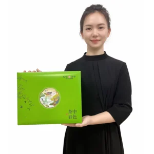 Custom Tea Packaging Box Handmade Flip Top Cardboard Insert with Magnetic Flap Closure