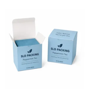 Custom Tea Packaging Box for Tea Bags Custom Logo Folding Carton Manufacturer