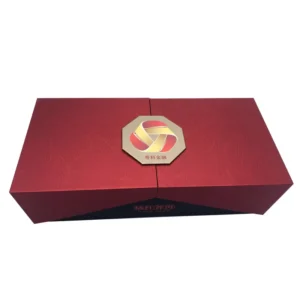 Custom Tea Packaging Double-Door Rigid Box, Matt Lamination, Socks and Fur Gift Packaging