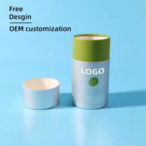 Custom Tea and Cosmetic Kraft Cardboard Paper Canister Tube