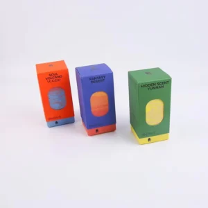 Custom Telescopic Rigid Cardboard Gift Box with Transparent Plastic Sheet and Clear Window