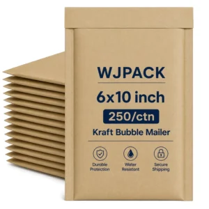 Custom Thick Kraft Paper Bubble Envelopes, Self-Adhesive Printed Courier Bags for Express Mailing