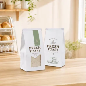 Custom Thick Kraft Paper Gift and Apparel Shopping Bags with Customizable Logo