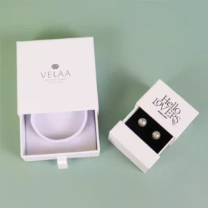 Custom Travel Jewelry Packaging Box for Necklace and Earrings, Reusable Small Trinket Storage Box