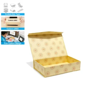 Custom Triangular-Lid Magnetic Rigid Paperboard Gift Box for Shoes and Clothing