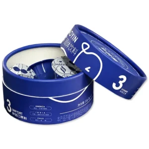 Custom Tube Canister Solid Drink Powder Supplement Blue Royal Lid Base Pods Beverage Cup Portion Sachet Sticks