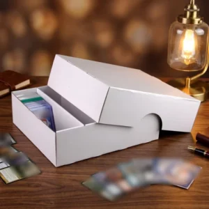 Custom Vintage Paper Corrugated Board Collectible Card Box with Matt Finish