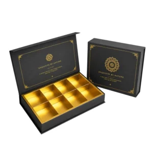 Custom Waterproof Portable Magnetic Gift Box for Assorted Bonbons and Chocolate Packaging