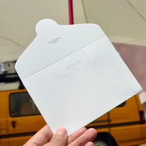 Custom Western-Style Eco-Friendly Embossed Cotton-Texture Paper Envelope for Letters, Weddings, and Parties