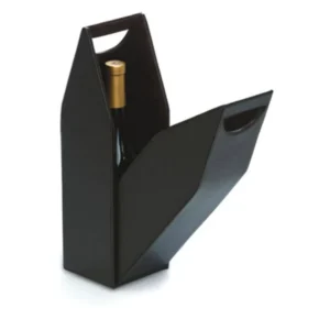 Custom White Cardboard Wine Box with Transparent Window