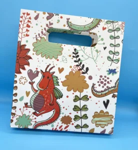 Custom White Cardstock Tote Bags for Corporate, Promotional, Garment, and Gift Packaging with Offset Printing