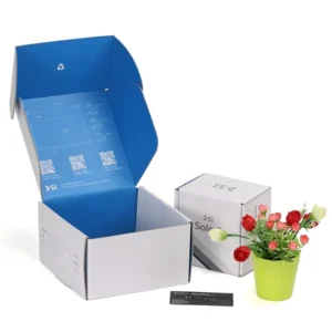 Custom White Corrugated Mailing Boxes with Logo