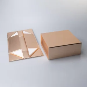 Custom White Cosmetic Rigid Paper Box with Glossy Lamination, Embossing, UV Coating, and Recyclable Folding Packaging