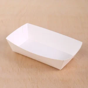 Custom White Paper Food Tray