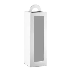 Custom White Paper Gift Box with Window for Tumbler Packaging