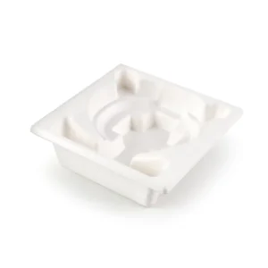 Custom White Pulp Insert for Cosmetic Paper Packaging Box Holder Pure Plant Pulp Degradable Pulp Molded Package
