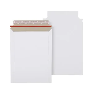 Custom White Rigid Mailer Big Envelope 9 x 12 in
