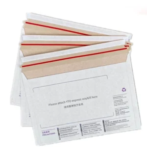 Custom White Rigid Mailer Kraft Cardboard Envelope for Protecting Shipping Gift Cards Invitations Photos Documents