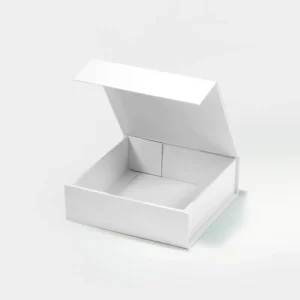 Custom White Rigid Paper Cardboard Folding Box