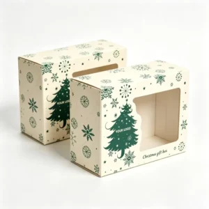 Custom Window Gift Box Cardboard Paper Packaging Box with Clear PVC Window for Premium Gift Packing