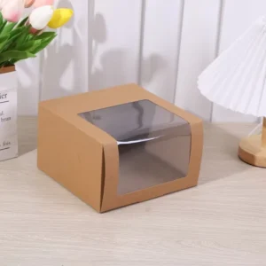 Custom Window-Shape White Cardboard Box