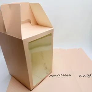 Custom Windowed Paper Gift Box with PVC Window for Gifts, Cakes, Weddings, Bears, and Flowers