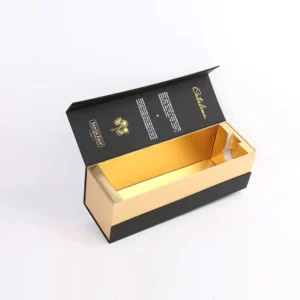 Custom Wine Bottle Gift Box with Rigid Magnetic Packaging for Whisky, Champagne and Spirits