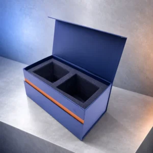 Custom Wine Box with Protective Inner Insert Rigid Cardboard Gift Packaging for Bottle Shipping