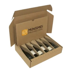 Custom Wine Tap Box Set Brown Corrugated Cardboard Packaging Boxes for Cosmetics, Skincare, Clothing, and Gifts