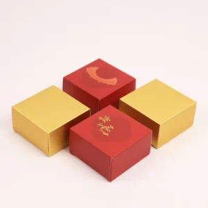 Customised Color-Printed Traditional Mooncake Sleeve Cardboard Paper Packaging Box