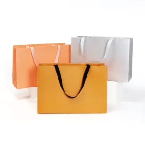 Customised Shopping Bag Portable Cardboard Paper Packaging Bag for Shop