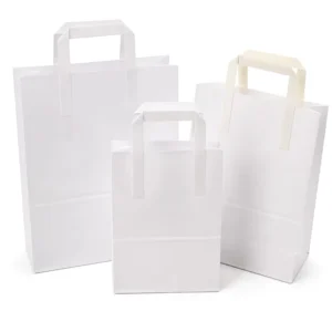 Customizable Biodegradable Square Kraft Paper Bag for Coffee Food Sushi Jelly Takeaway Noodles Champagnes with Window Display