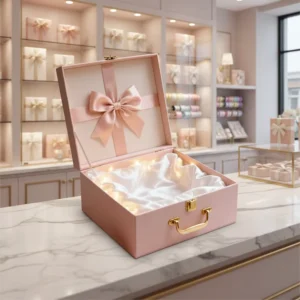 Customizable Color Paper Gift Box with Foldable Design