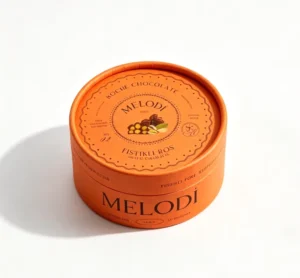 Customizable Food Grade Biodegradable Recyclable Cylindrical Kraft Paper Chocolate, Coffee and Candy Tube Packaging