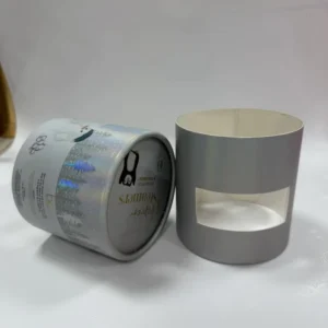 Customizable Kraft Paper Tube Box Round Canister for Gift Wrapping Food and Personal Care Items