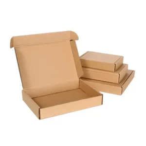 Customizable Kraft Rectangular Rigid Cardboard Boxes with Foldable Lid and Base, Recycled Materials for Gifting