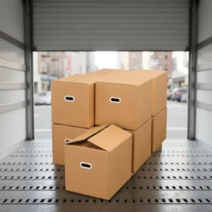 Customizable Large 5-Ply Extra-Rigid Moving Carton with Handle Tabs for Packing and Storage