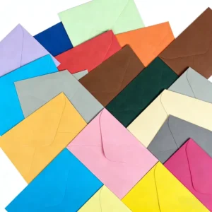 Customizable Logo 15.9×10.9cm Colorful Paper Envelopes for Party Wedding Invitations and Gifts