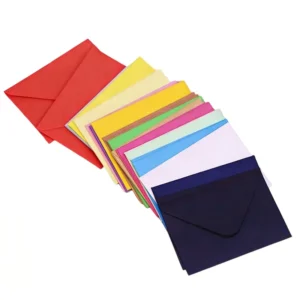 Customizable Logo 15.9×10.9cm Colorful Paper Envelopes for Party and Wedding Invitations and Gifts