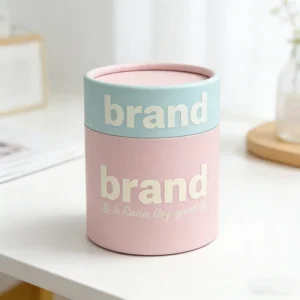 Customizable Logo Kraft Paper Tubes for Cosmetics, Perfume, Tea, and Electronics, Biodegradable and Recyclable