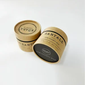 Customizable Logo Recyclable Paper Canister Tubes for Candle and Cosmetic Product Packaging