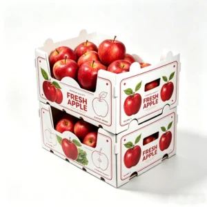 Aangepaste patroon bedrukte injectie-gegoten PP holle plaat vochtbestendige fruit- en groente geschenkdoos