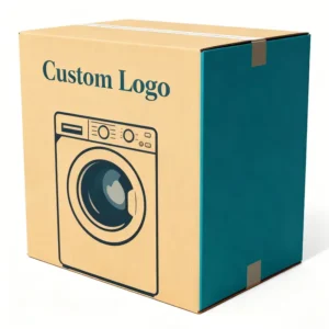Customizable Printed Logo Large Heavy Duty Corrugated Cardboard Shipping Box for Washing Machine