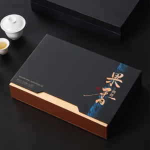 Customizable Recycled Cardboard Tea Box with Sponge Lining, Custom Logo and Color Options
