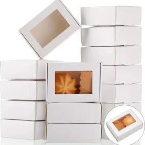 Customizable Size Portable Paper Gift Packaging Box with Transparent Window