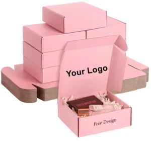 Customize Logo Foldable Gift Box Kraft Corrugated Paper Packaging Boxes Paper Fashion Cosmetics Clothing Shoes Mailer Box