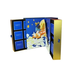 Customized 16-Piece Food-Grade Gift Box for Mooncake and Cookies with Paper Packaging Box